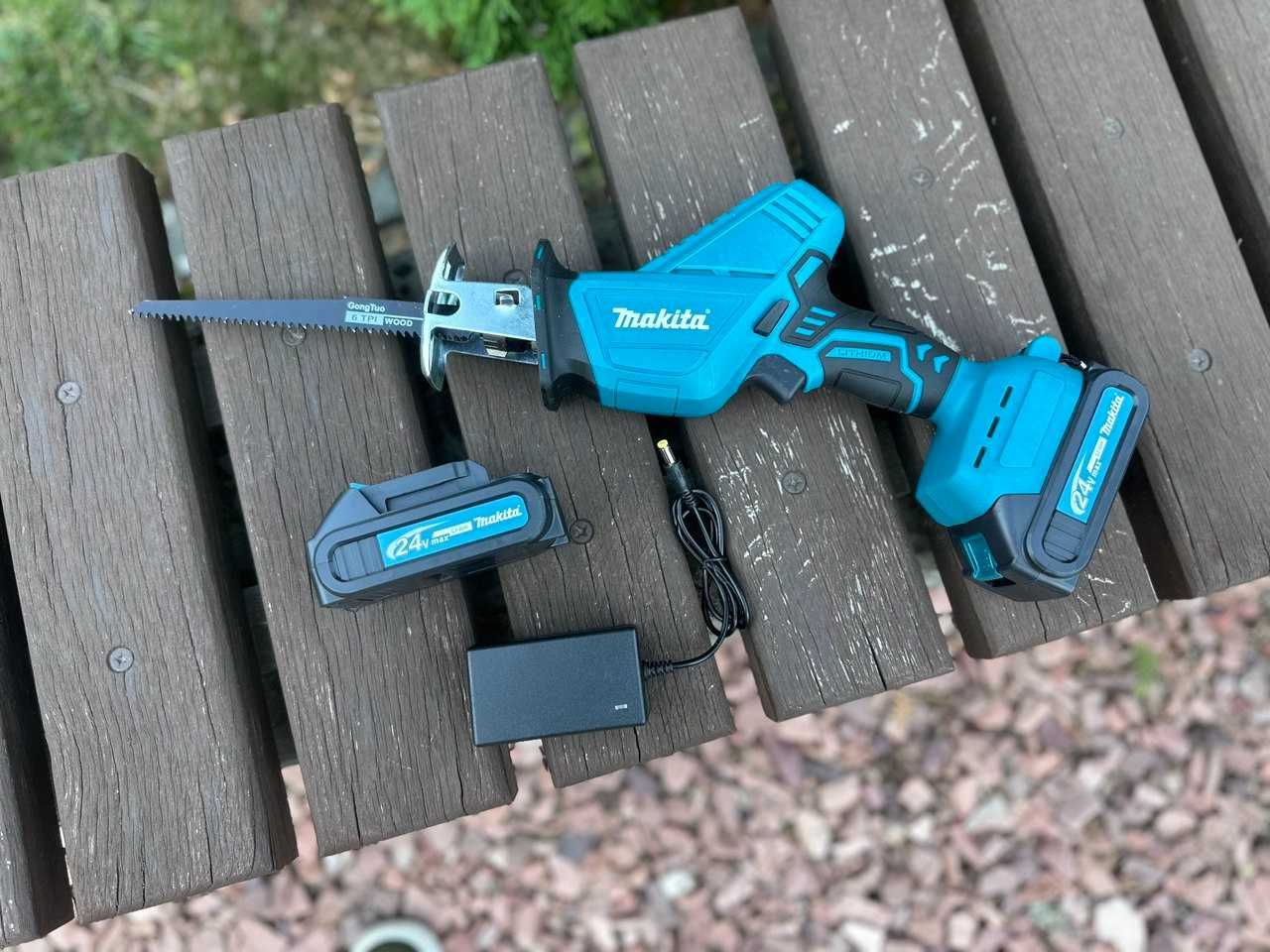 Акумуляторна шабельна пила Makita‼️Пилка Макіта 2️⃣АКБ +кейс+4 полотна