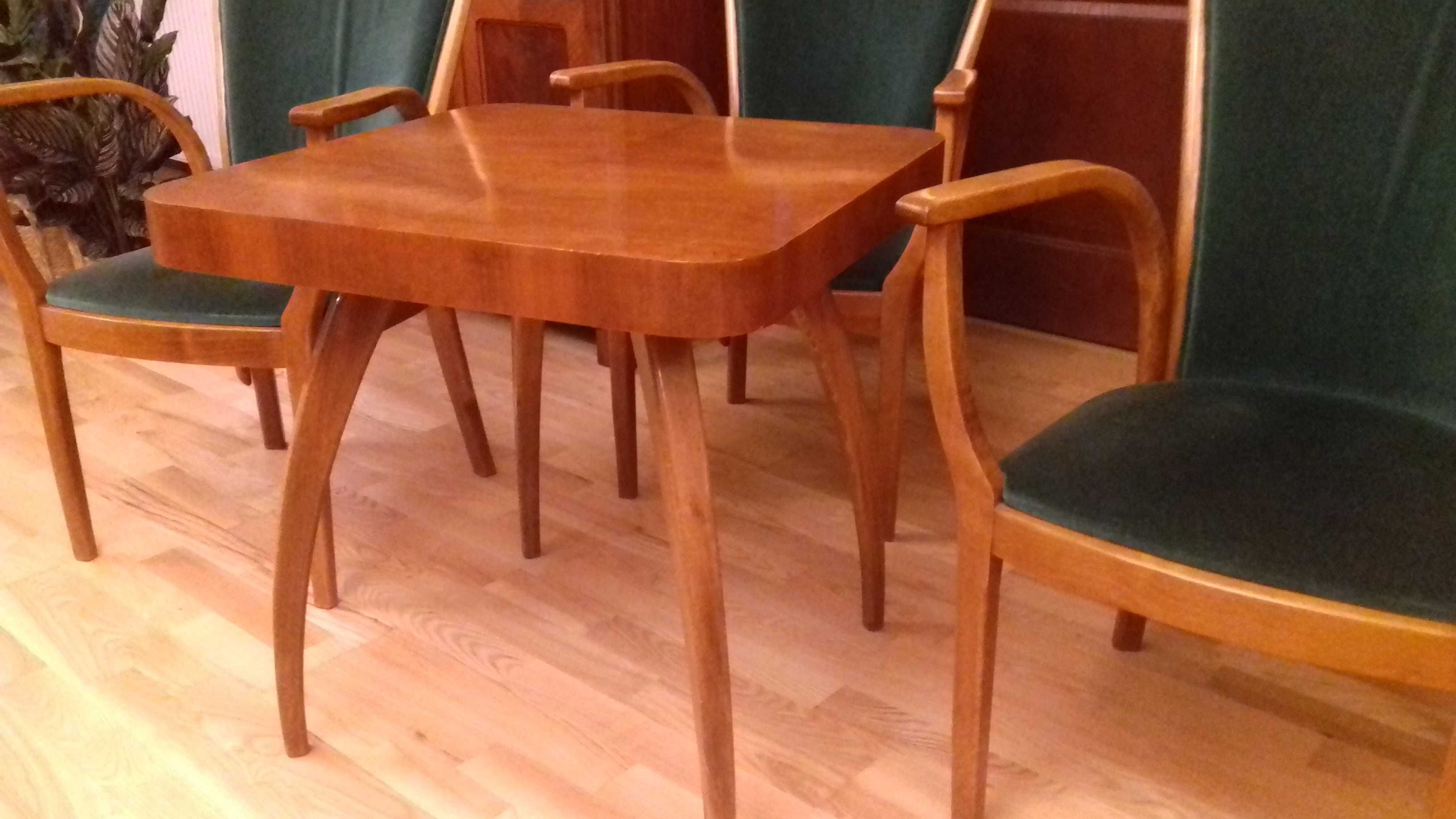 fotele stolik art deco antyk stół krzesła