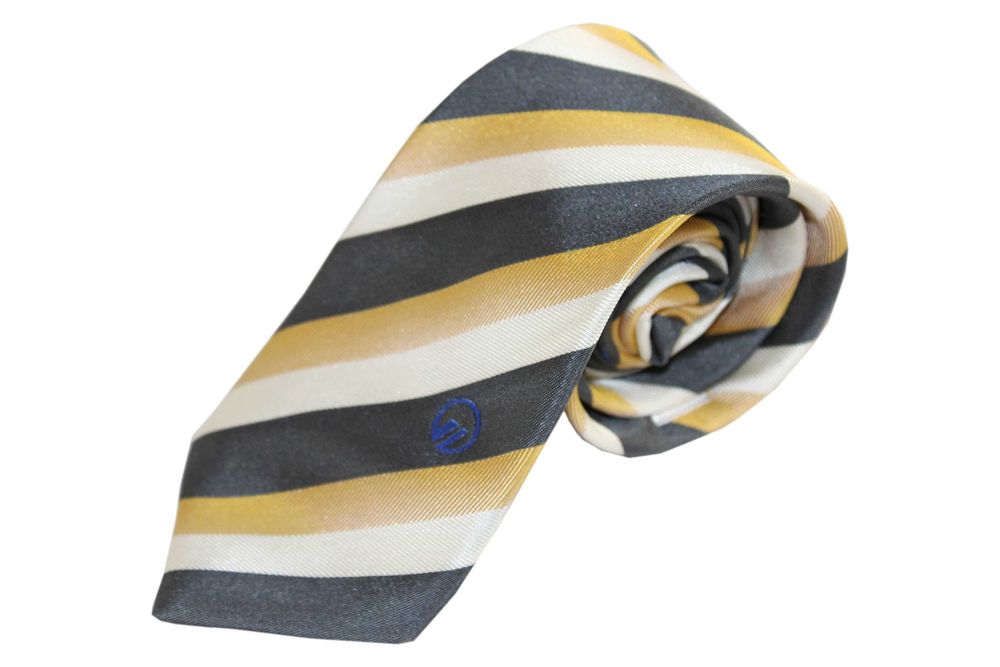 kk2 SIGNAL IDUNA Stylowy Jedwabny Krawat Jedwab