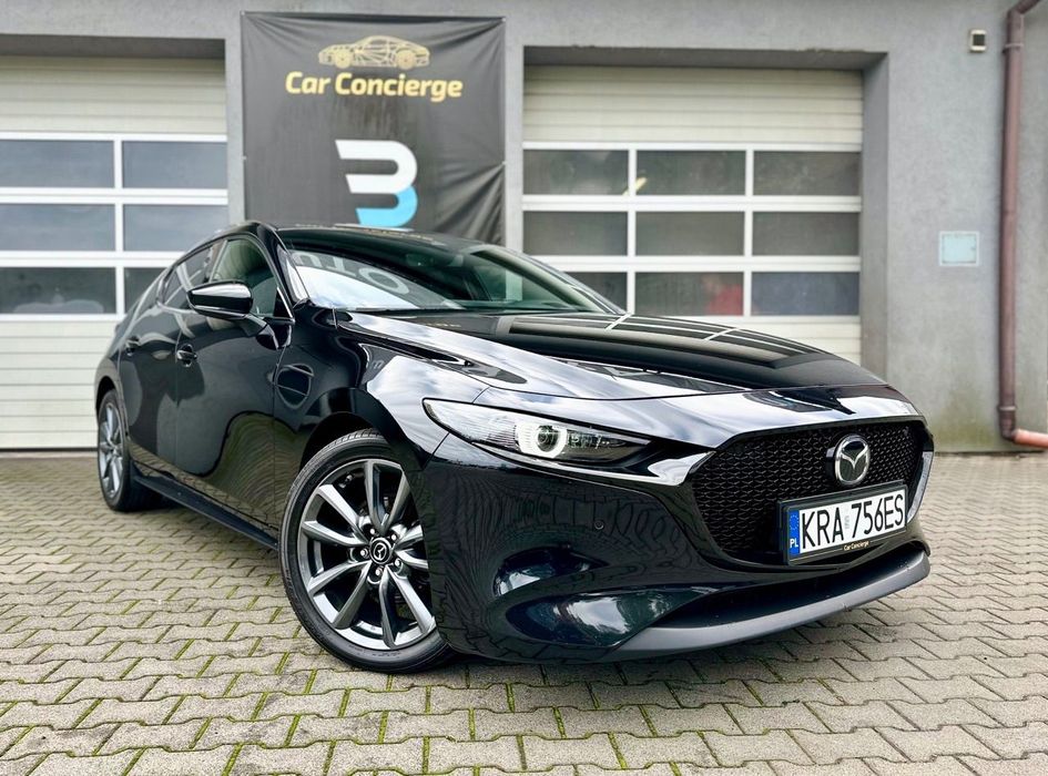 Mazda 3 51.580 km ASO/ Europa / Faktura VAT 23% / Skóra / Headup/ Apple / Kam
