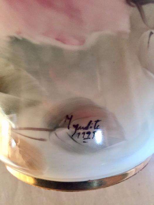 Candeeiro pintado a mão