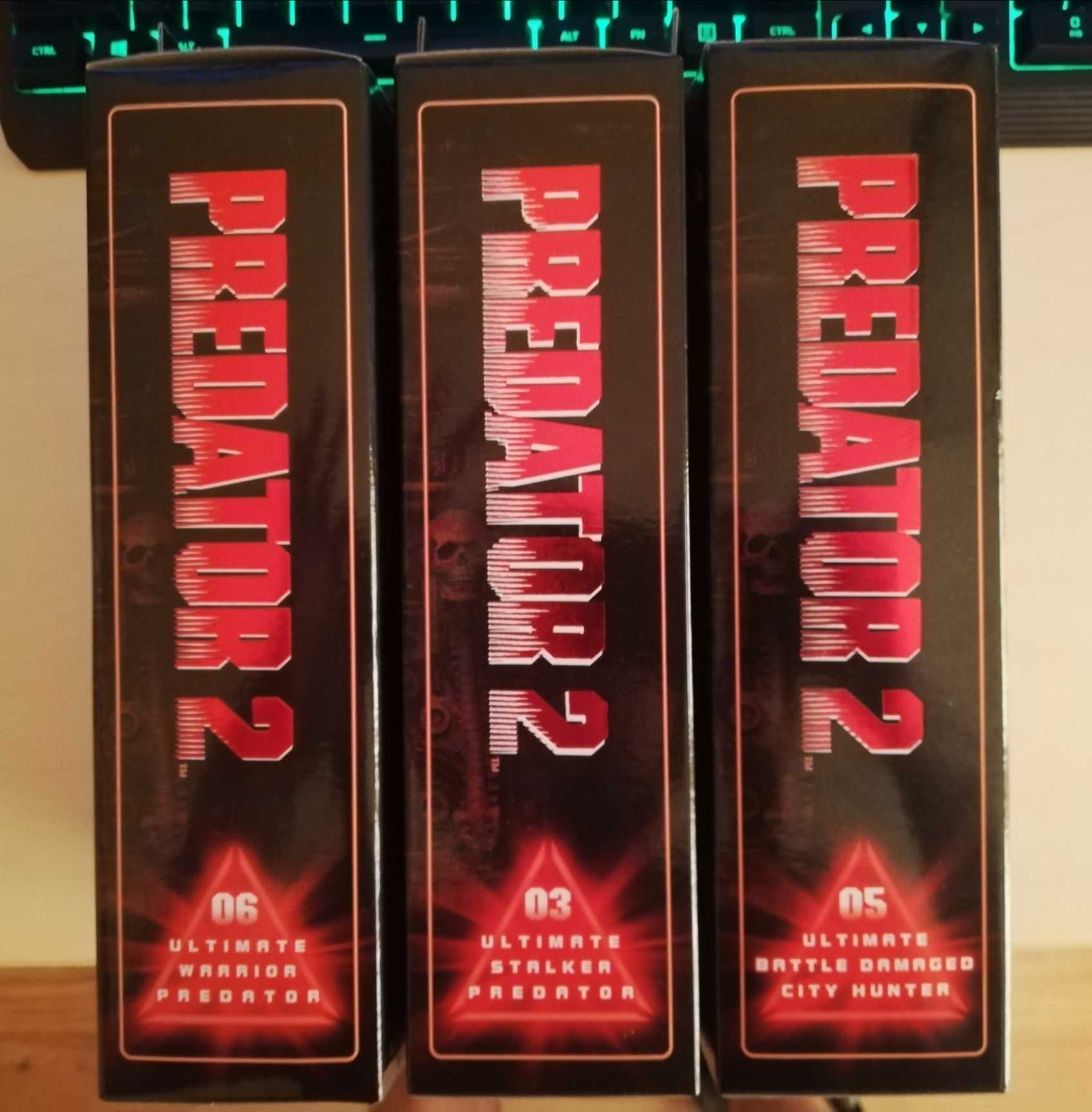 Neca Predator2 3 figurki Warrior, Stalker, City Hunter - nowe, komplet