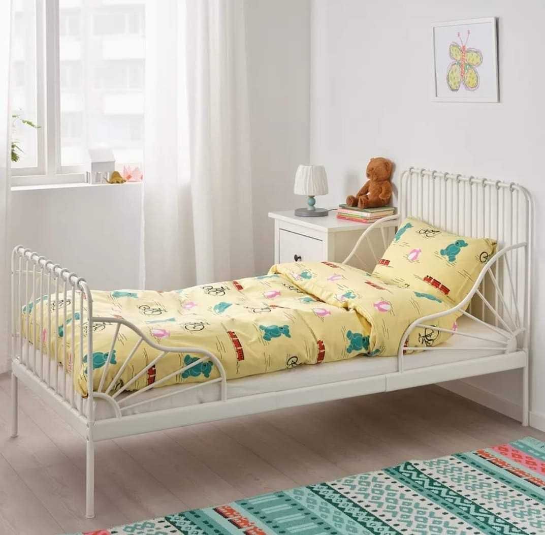 Łóżko dla dziecka z rozsuwaną ramą IKEA Minnen 80x135/170/200cm