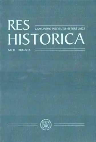 Res Historica T.45 - Krzysztof Latawiec