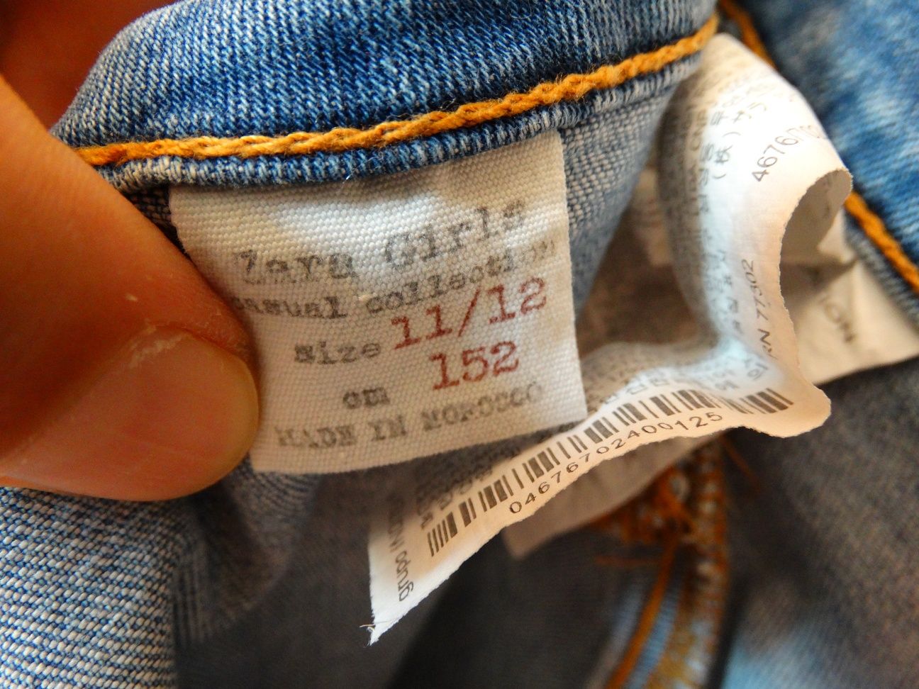 Spódniczka Zara Kids 152 regulowana jeans