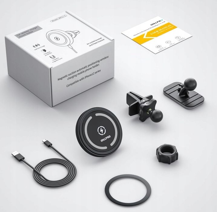 Uchwyt na kratkę nawiewu OHLPRO czarny