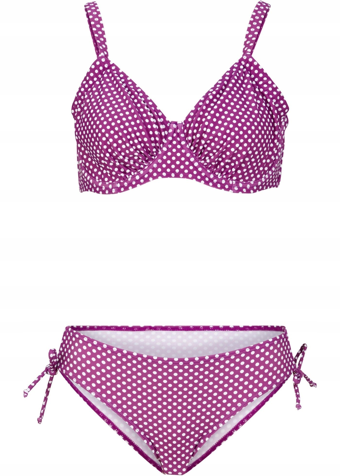 B.P.C bikini fioletowe w groszki ^36 (70F)