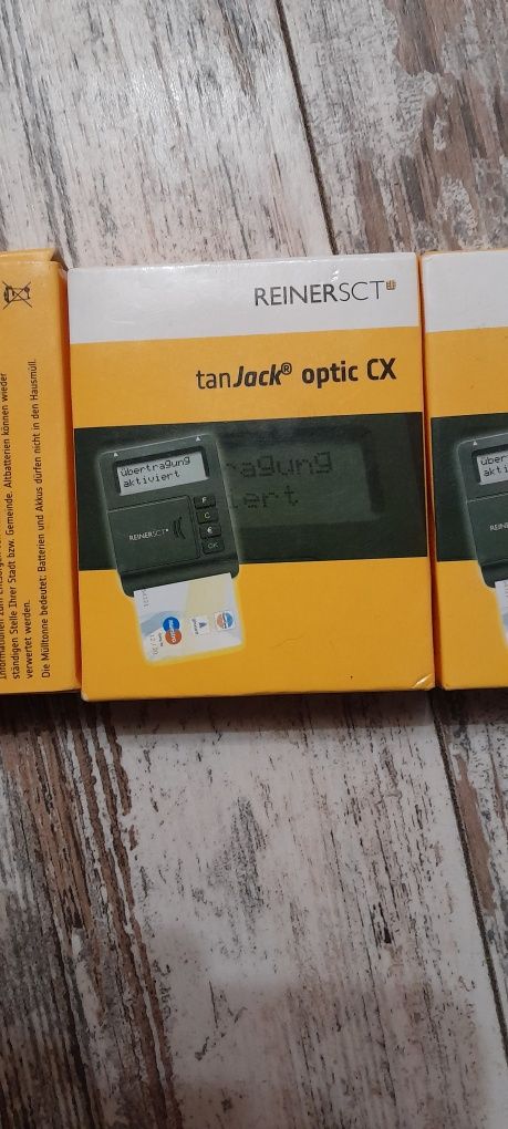 REINER SCT tanJack optic CX Online Banking TAN Generator для ChipTAN +