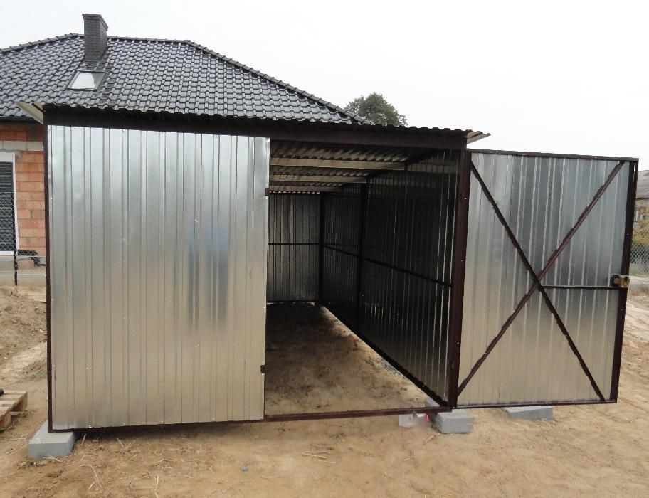 Garaż blaszany 3x5 ocynk garaże blaszane dostawa+montaż Gratis