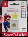 Cartão micro SD 256gb oficial nintendo switch