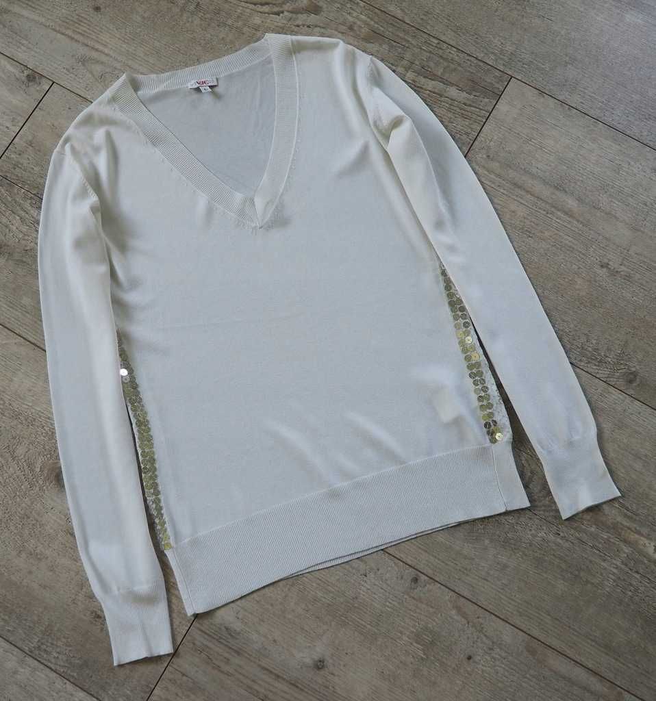 VERSACE VJC_sweterek V neck_damski_L