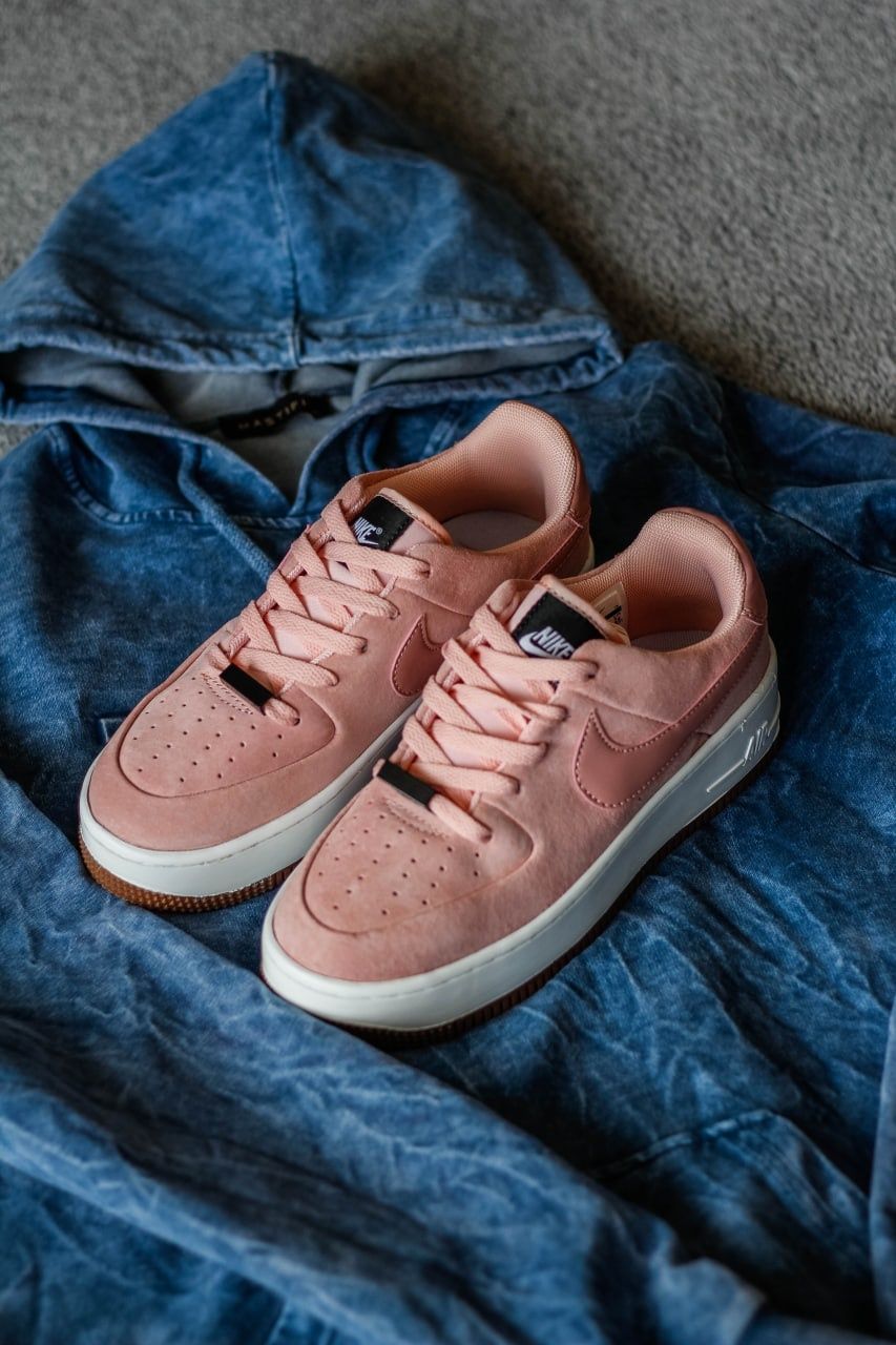 Женские кроссовки Nike Air Force pink 1 36-41 найк ТОП распродажа