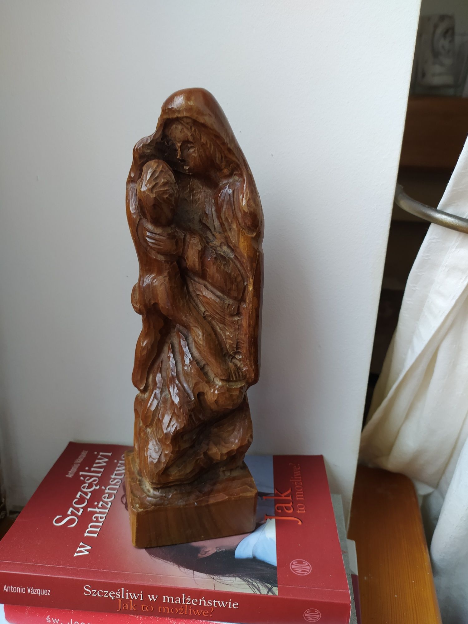 Maryja z małym Jezusem hand made rzeźba jedyna taka