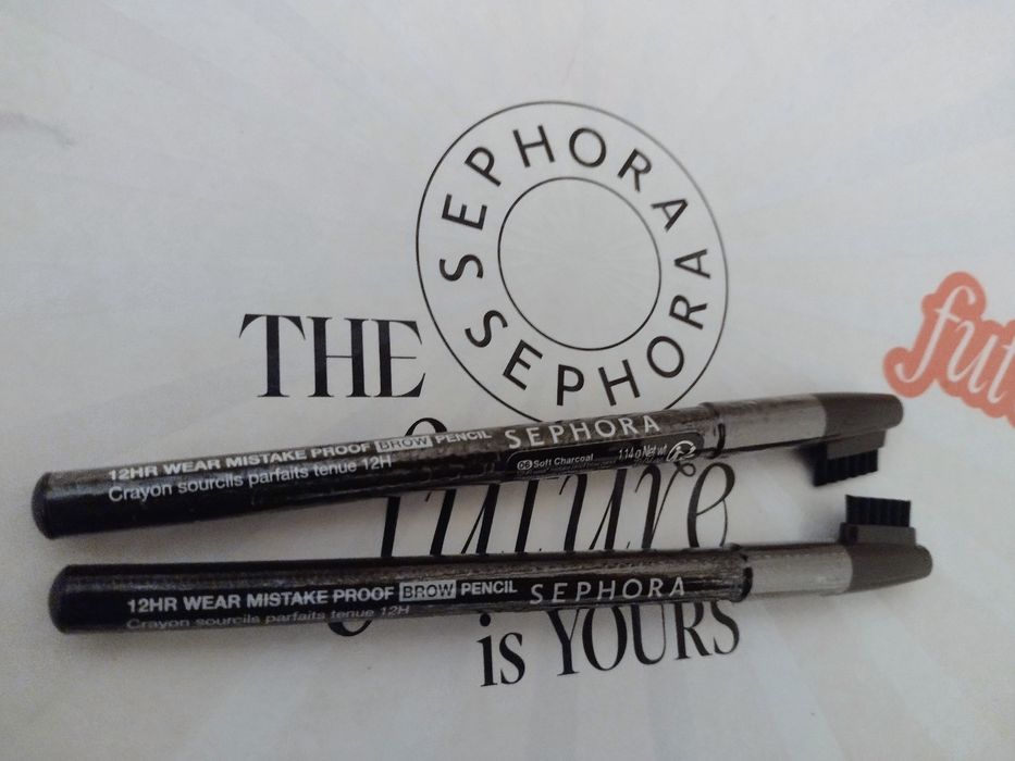2 szt.! Folia! SEPHORA 12HR Brow Pencil CIEMNY BRĄZ kredka ołówek brwi