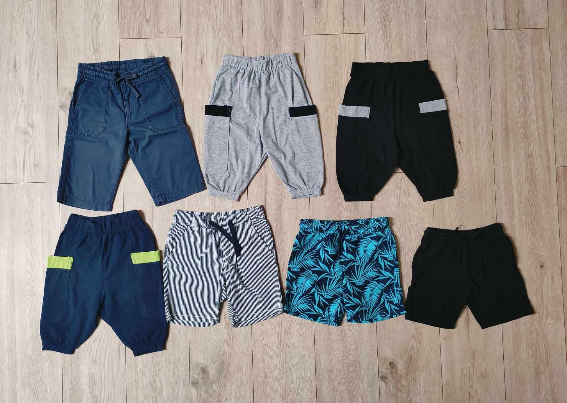 Zestaw ubrań 116 Zara, H&M, Smyk, koszula, kurtka, spodnie, szorty