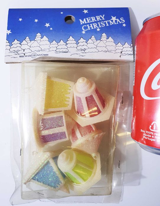 Antigo Blister "DECORAÇÃO de NATAL da RIBEIRINHO #3" ~ Anos 60 ~ RARO