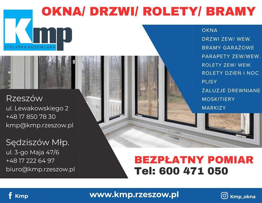 okna, drzwi sprzedaż i montaż