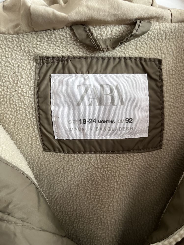 Зимний комплект Куртка Zara для мальчика и полукомбинезон