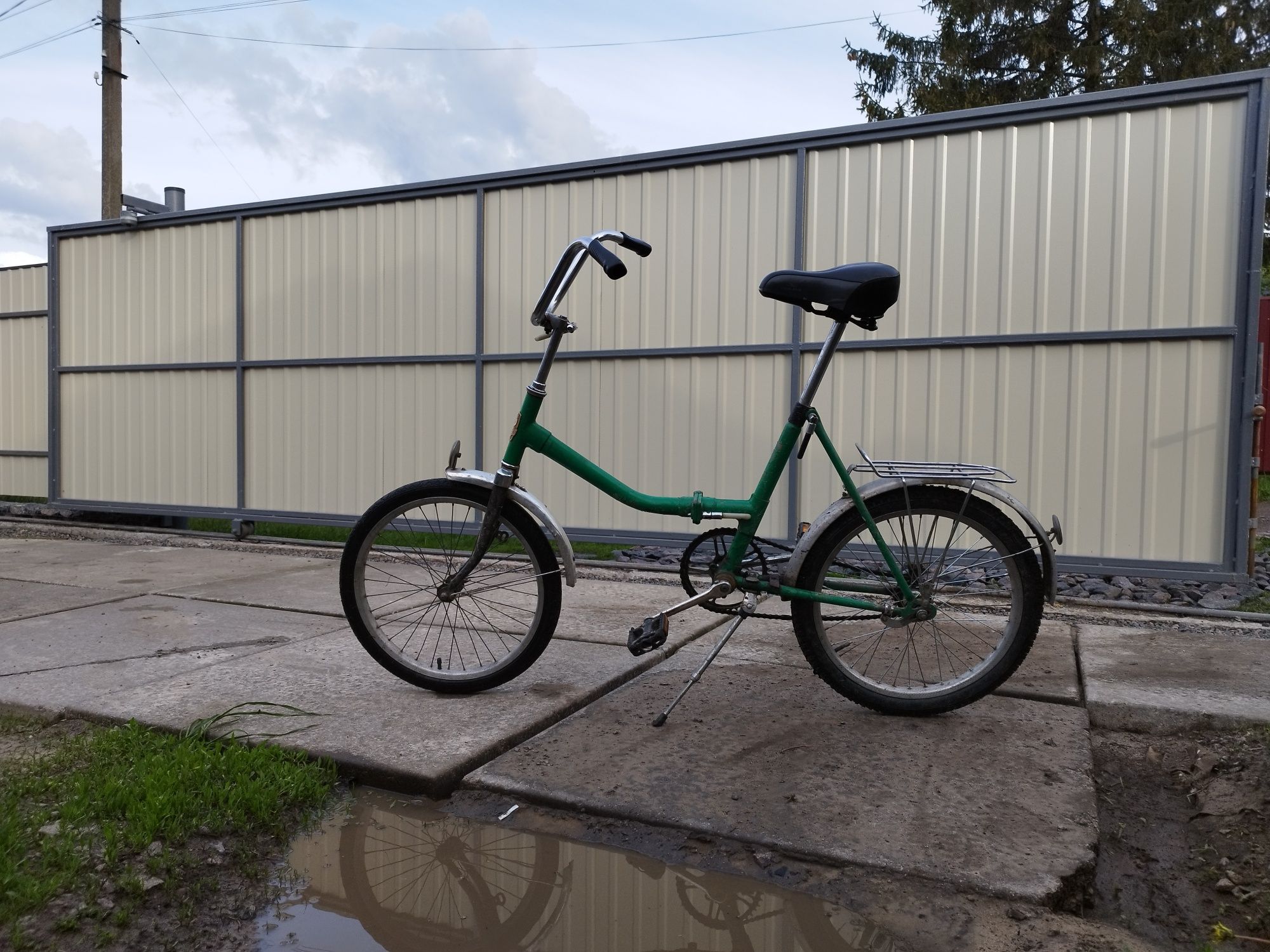 Велосипед Аіст зелений