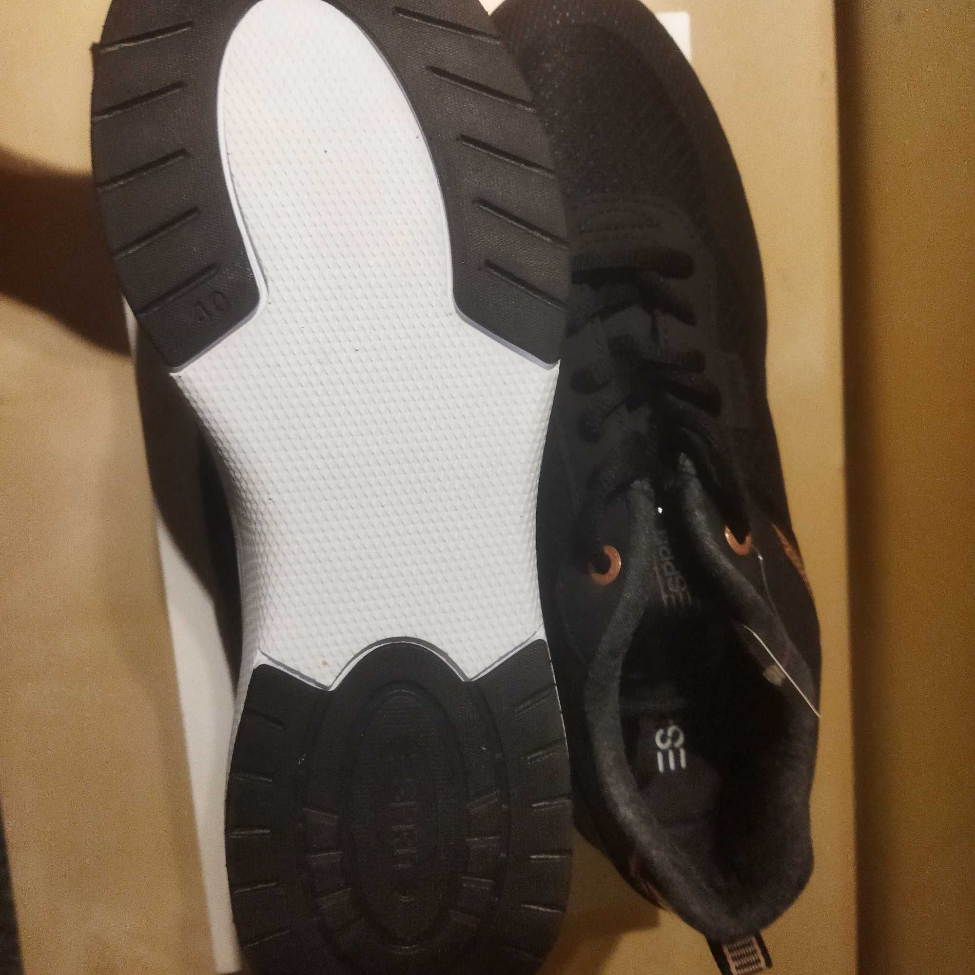 Buty damskie  czarne sneakersy  Esprit r 40