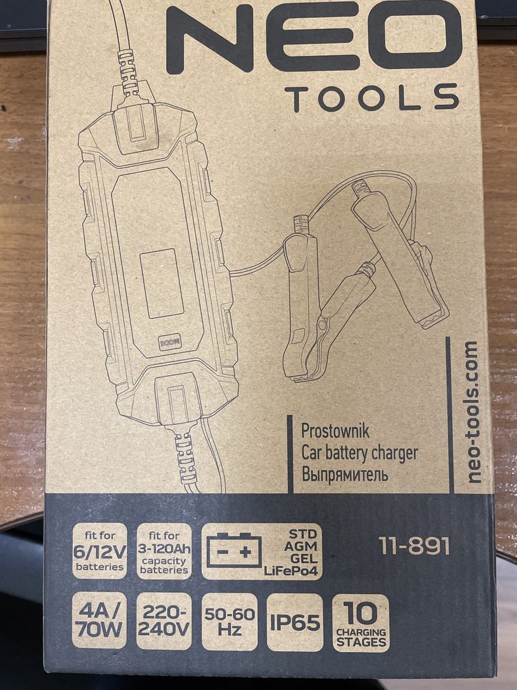 Зарядка для АКБ NEO Tools