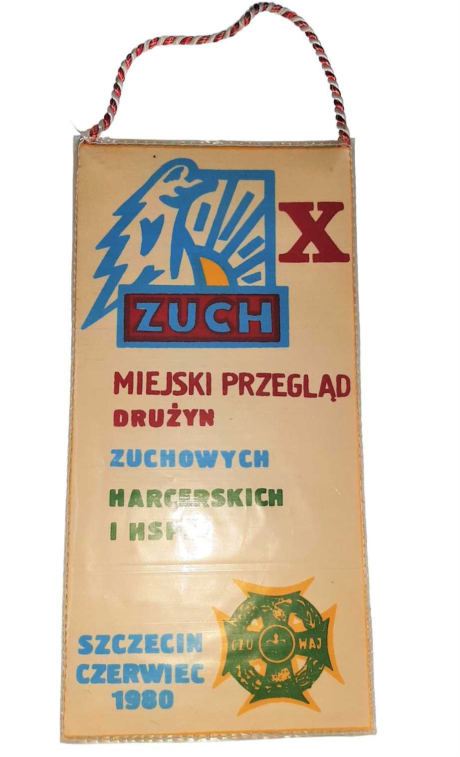 Proporczyk ZHP Przegląd Drużyn Zuchowych Harcerskich HSPS Szczecin