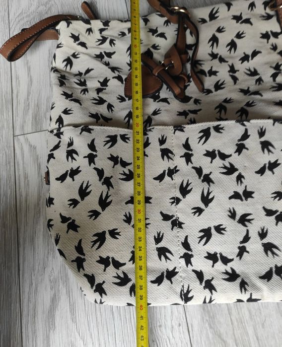 Torebka oversize motyw Jaskółki Coquette