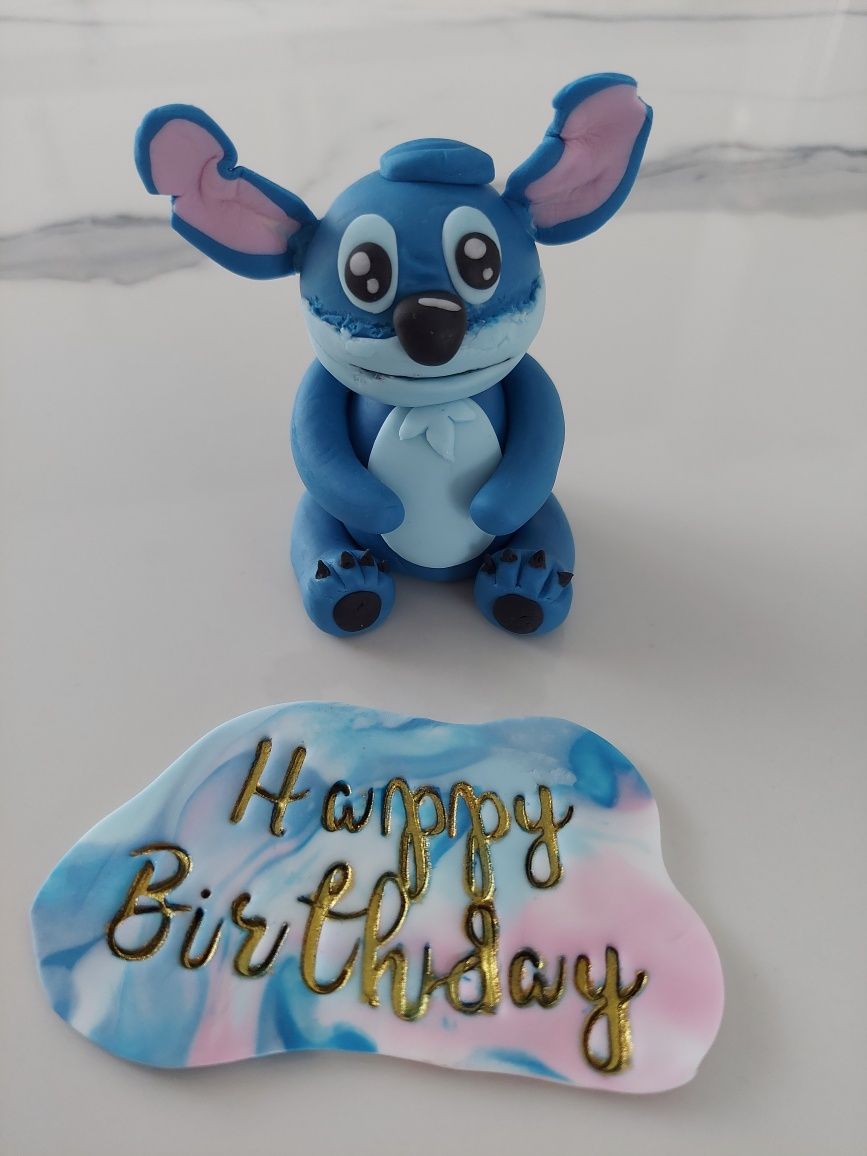 Figurka na tort z masy cukrowej Stich
