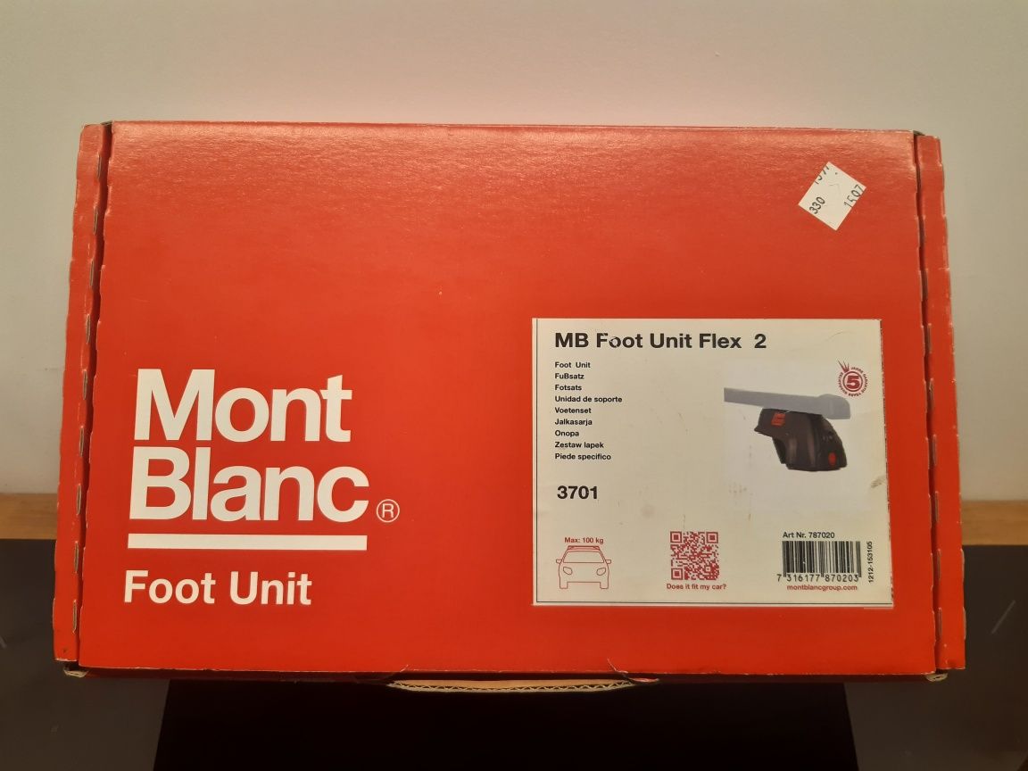 Bagażnik dachowy szwedzkiej firmy Mont Blanc Flex 2 3701