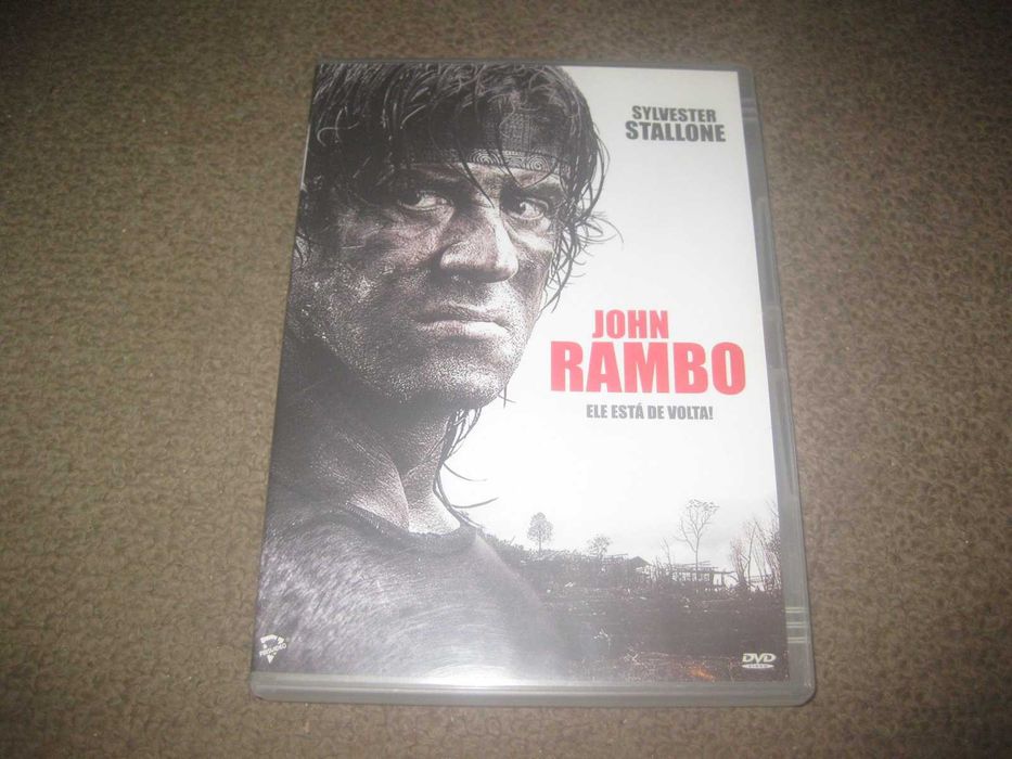 DVD "John Rambo" com Sylvester Stallone/Raro!