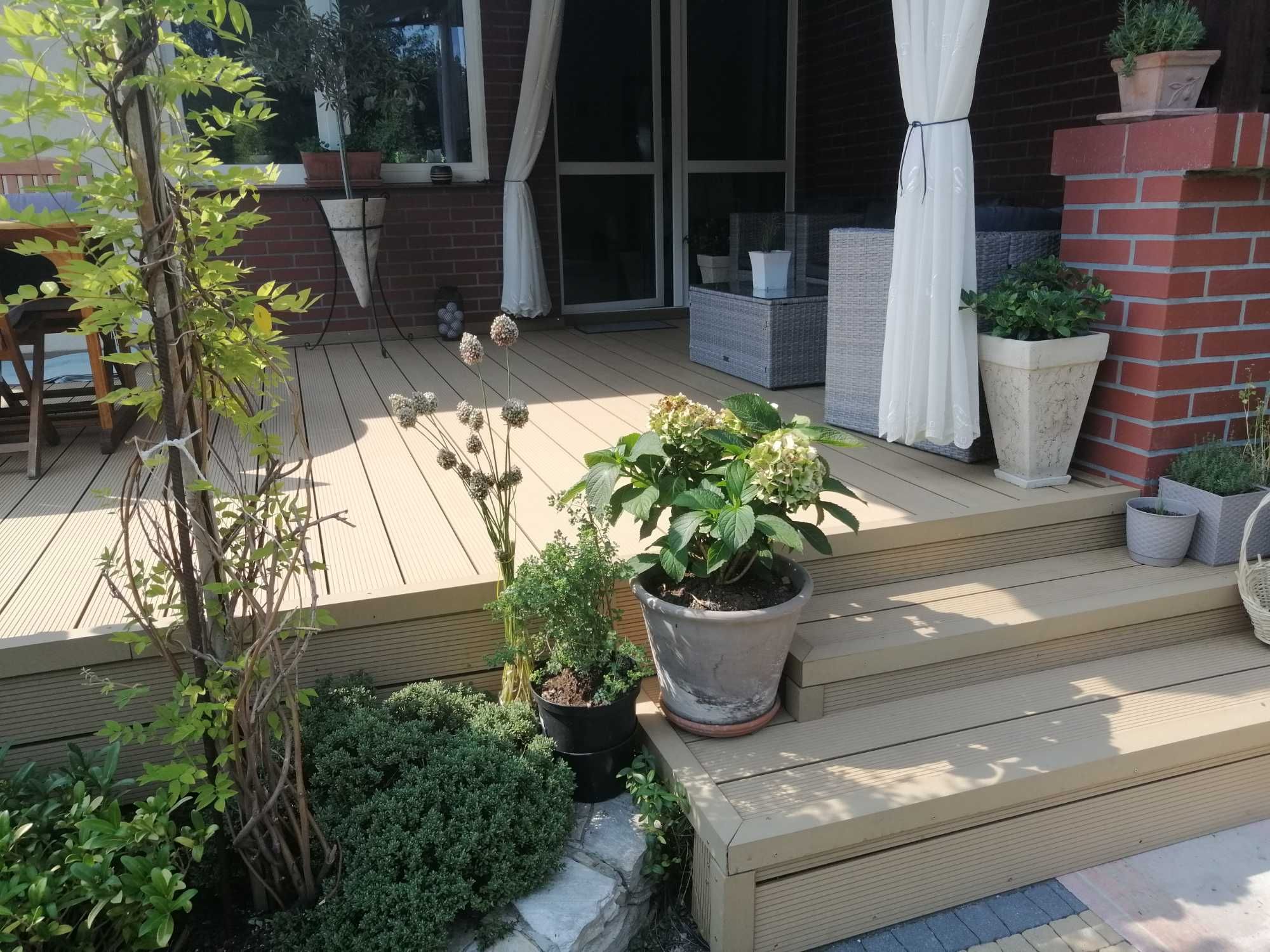 Deski tarasowe kompozyt ryflowane szer, 15 cm 25 mm grubości 1 mb