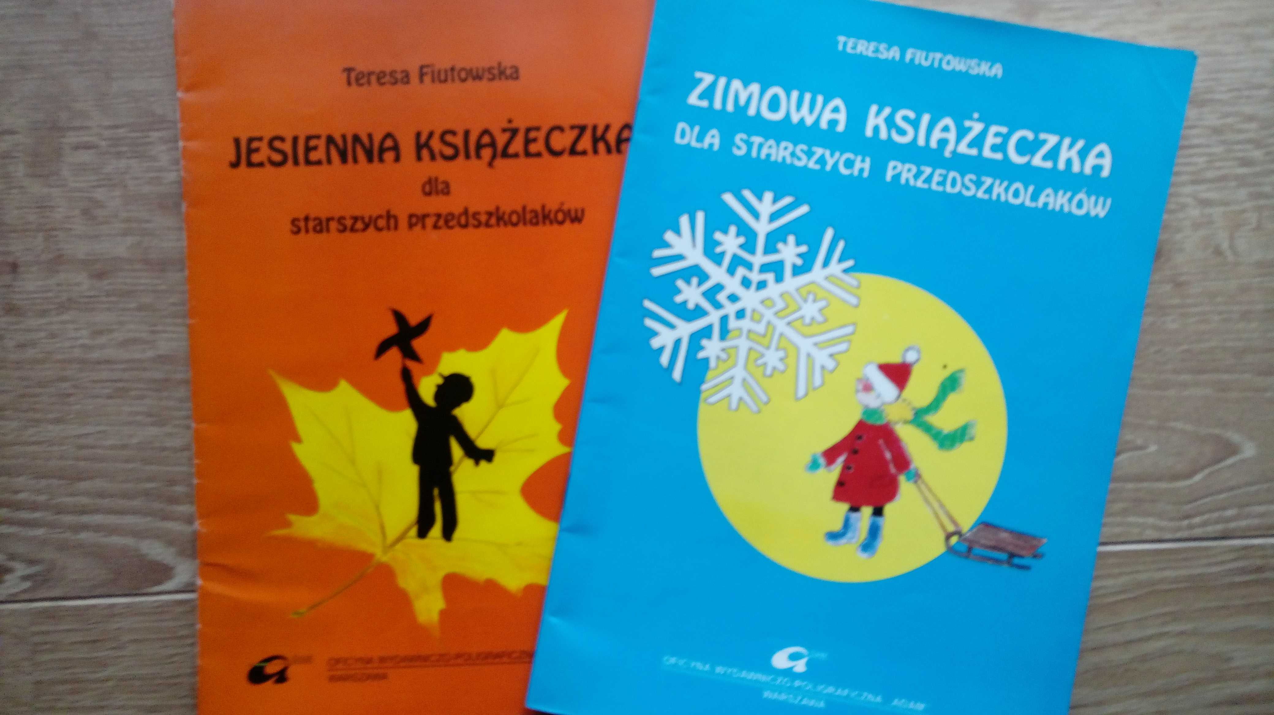 Książeczka Jesienna I Zimowa Teresa Fiutowska + Historyjka Jeżyk