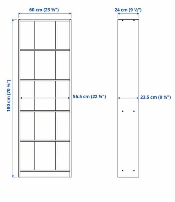 Regały Ikea - Gersby w kolorze białym