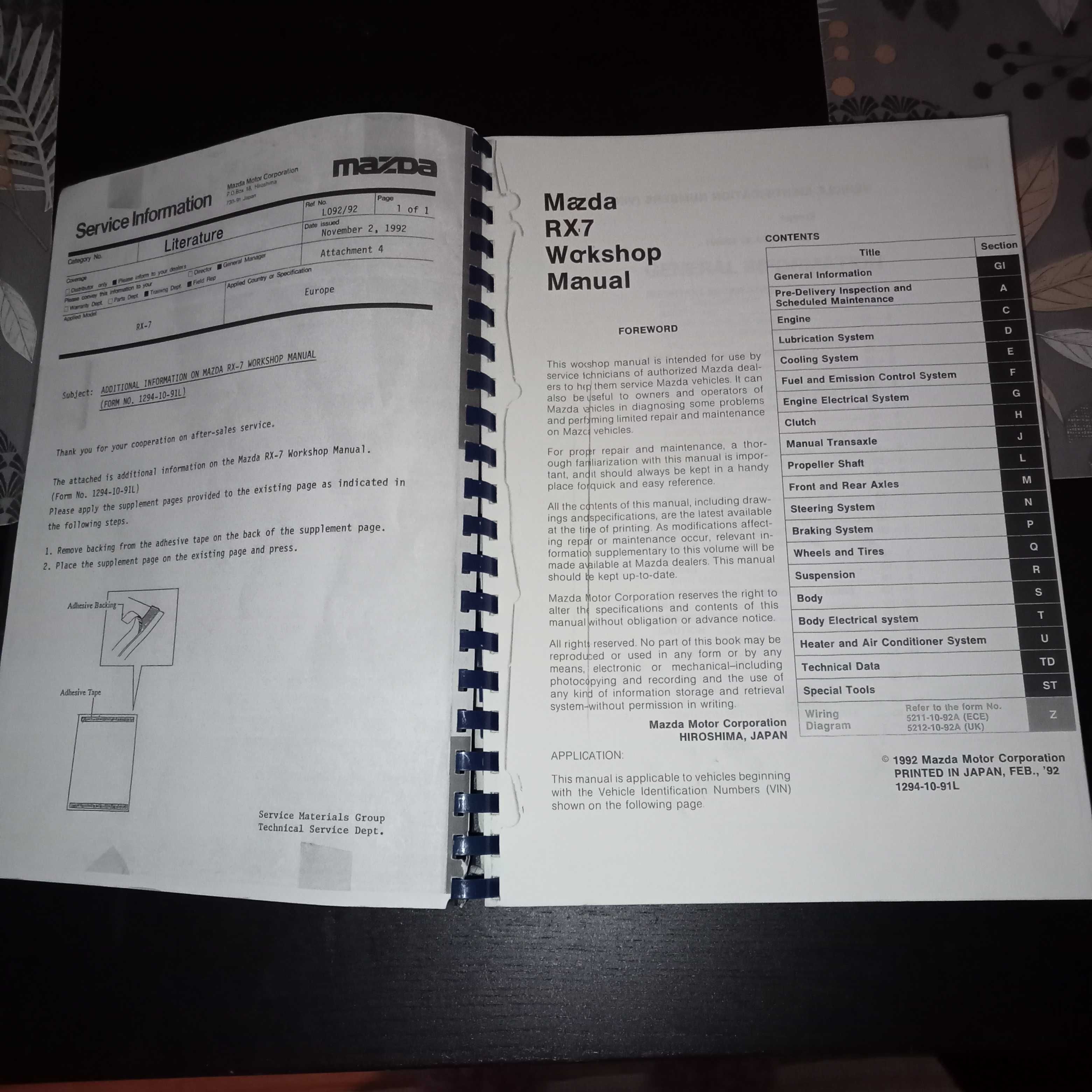 Manual oficina Mazda RX-7