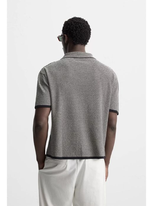 Смугаста трикотажна сорочка ZARA (розмір L, XL)