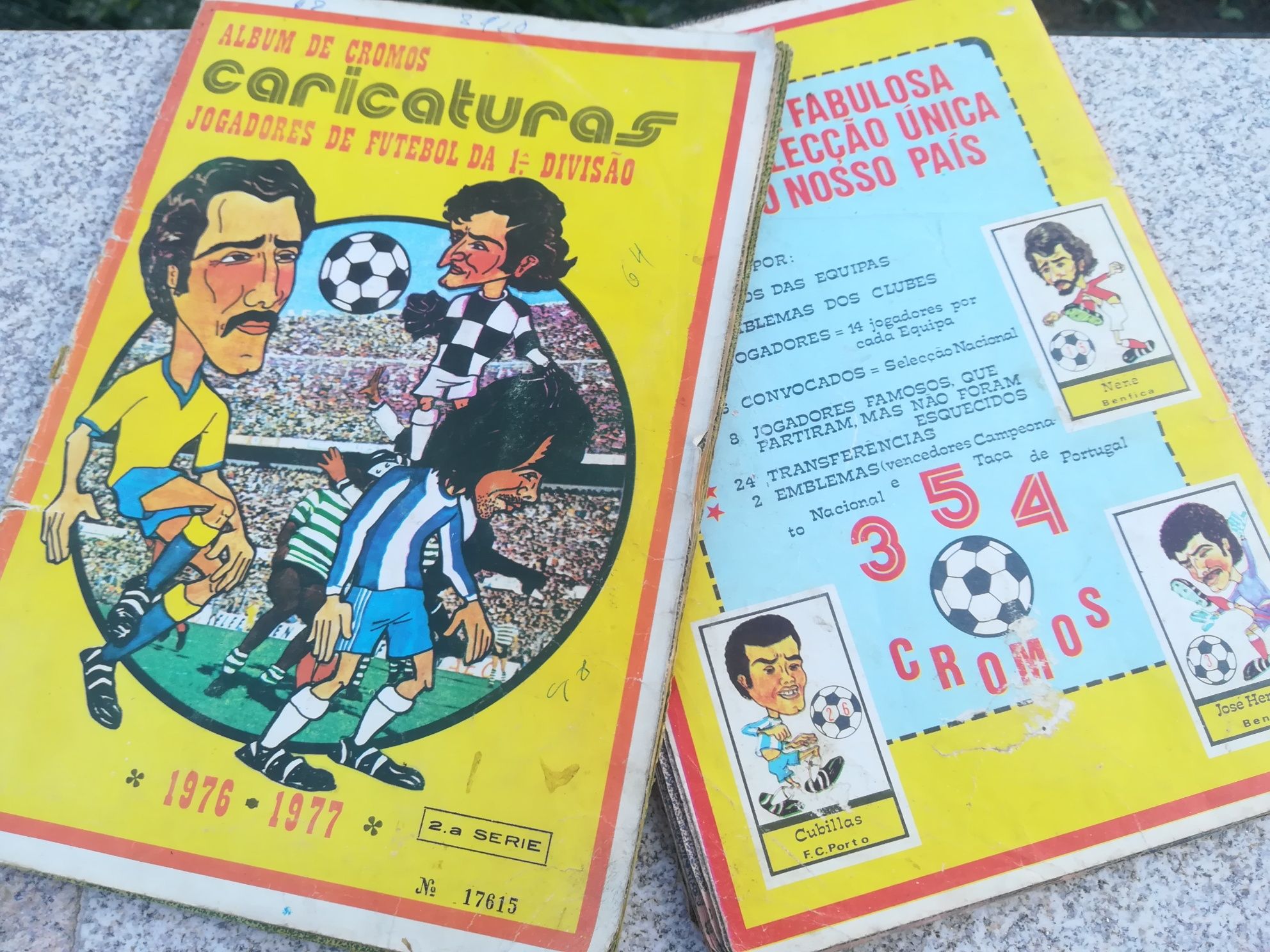 Cadernetas de cromos 1976/1977