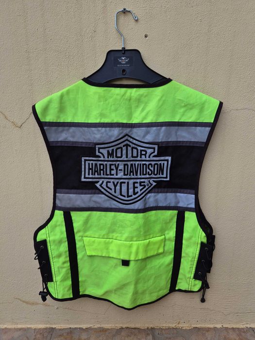 Colete reflector Harley Davidson verde tamanho L