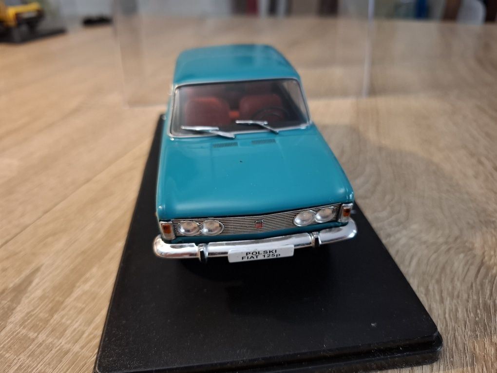 Model Polski Fiat 125p 1:24 kolekcja Hachette Gablotka