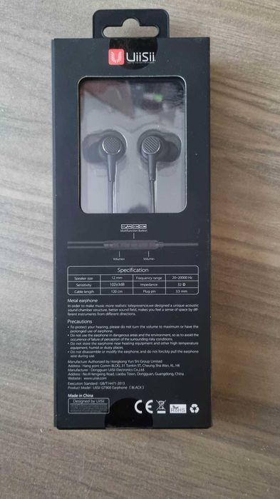 Słuchawki dokanałowe UiiSii GT900