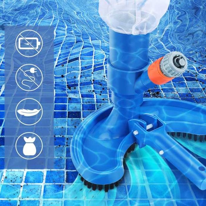 Odkurzacz do Czyszczenia Dna Basenu Oczka Wodnego Zestaw Pod Wąż