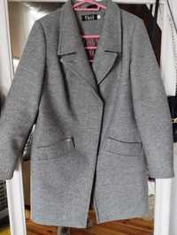 Пальто вкорочене, сіре, розмір 48