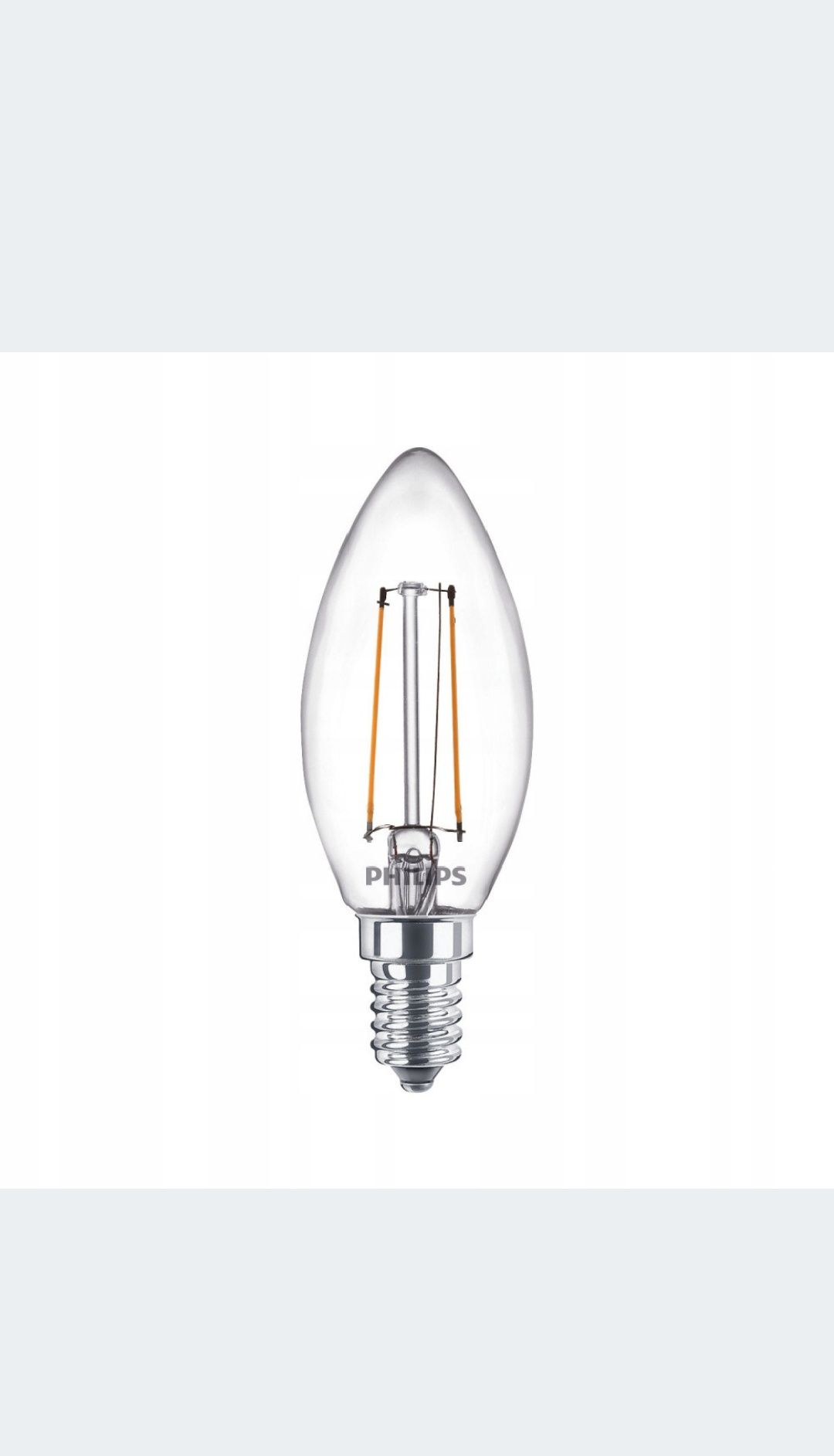 2x Żarówka E14 Philips LED 2W = 25W Filament Retro