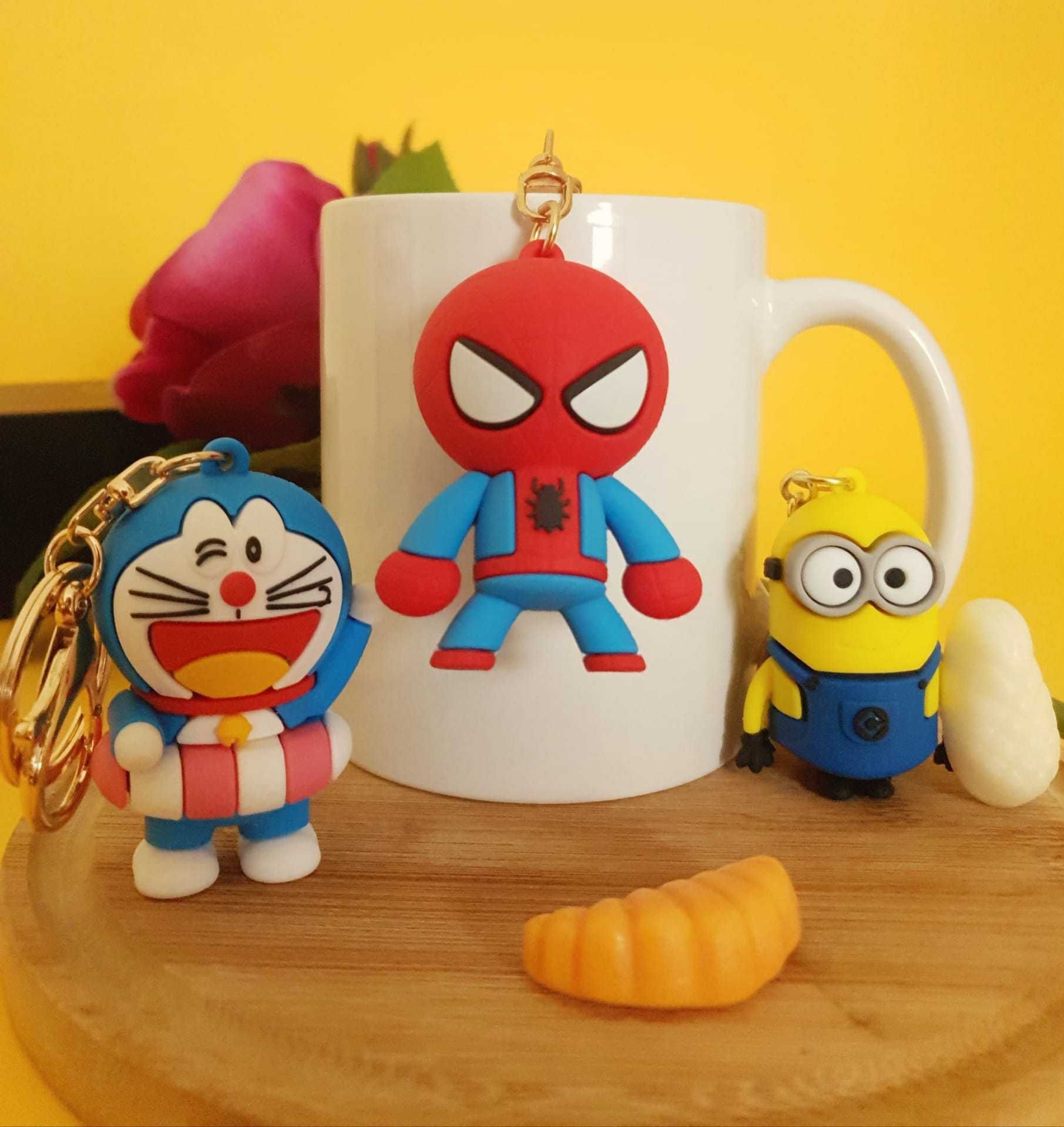 Porta-chaves NOVO Doraemon Spiderman Minions (Keychain) PORTES GRÁTIS