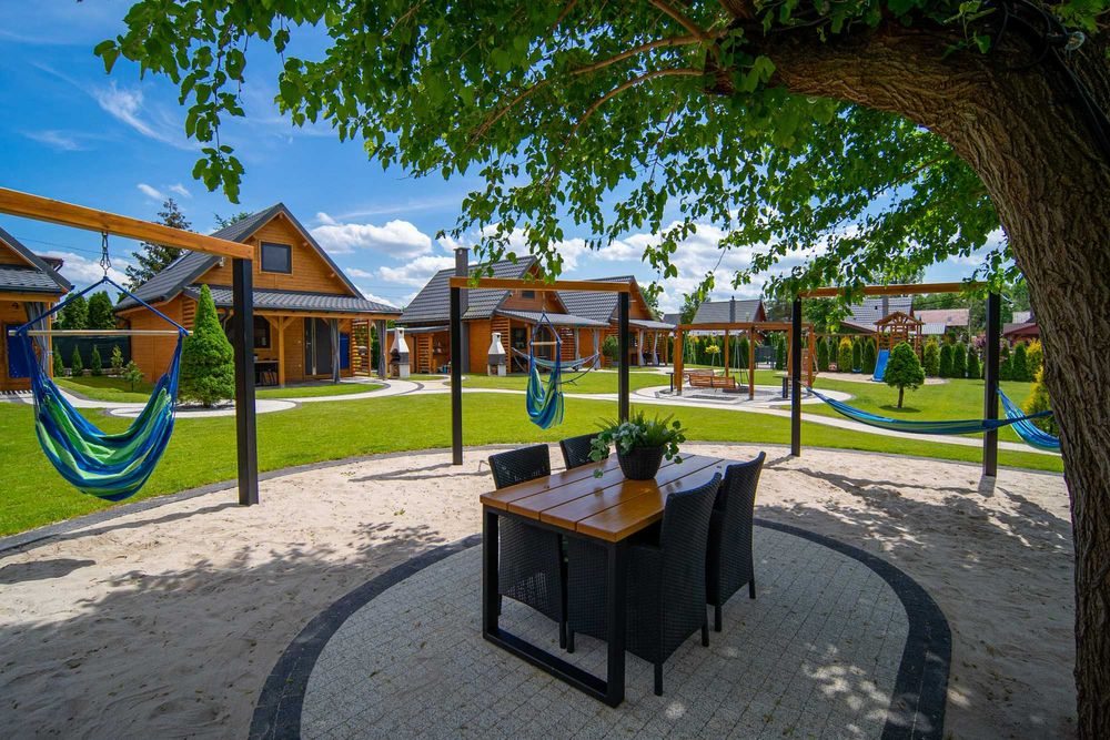 Domki nad jeziorem Goszcza w Lubrzy z jacuzzi i sauną