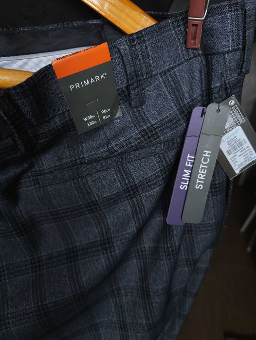 Джинсы брюки Primark trousers United Kingdom w38 stretch grey.