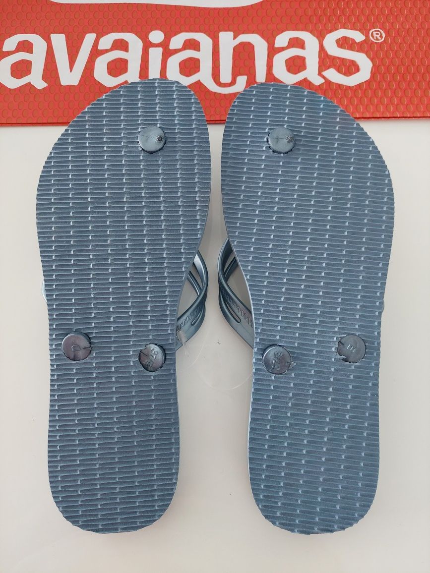 Havaianas Elegance azuis - Novo Modelo