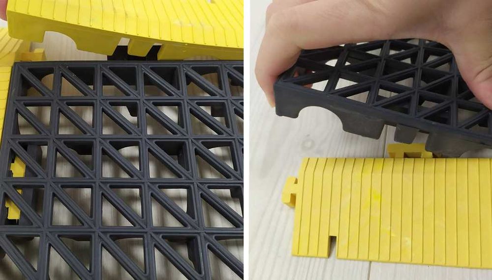 Piso Modular click 33x33x2cm Jardim/lavagem/garagem/piscina