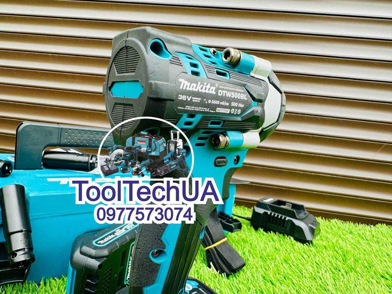 Гайковерт Імпакт Makita DTW500 BL Акумуляторний Безщітковий 36V-6Ah