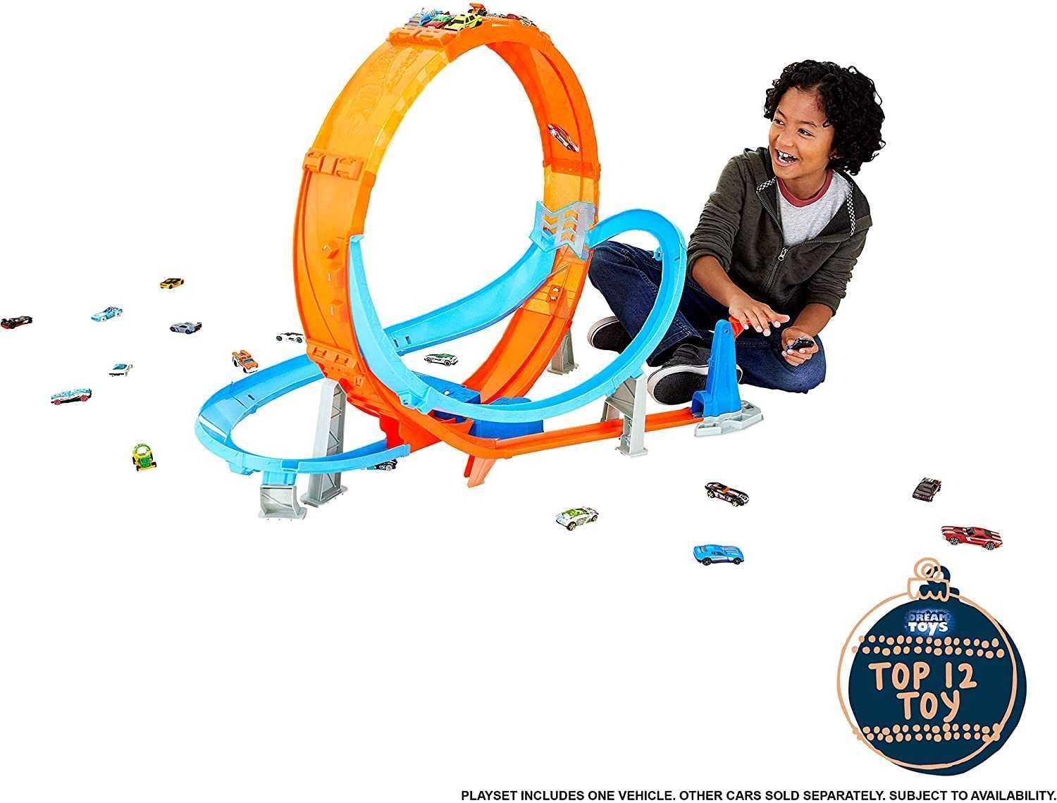 Трек Хот Вилс Гигантская петля Hot Wheels TrackSet Massive Loop Mayhem