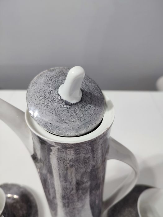 Ćmielow komplet Krokus , zestaw kawowy , filizanki ,  lata 60 te PRL